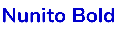 Nunito Bold フォント